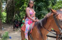 Horseback Riding and Swimming in Dunn's River Falls
