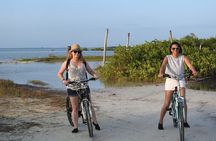 Isla Blanca wildlife expedition private bike & boat tour cancun mexico