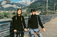 Biking and Stretching on Lake Como