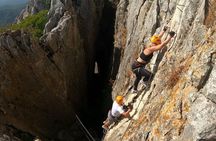 From Estepona: Guided Via Ferrata Adventure in Benalauría