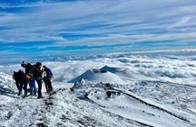 Hike near the summit craters up to the maximum safe altitude currently foreseen