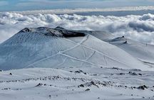 Hike near the summit craters up to the maximum safe altitude currently foreseen