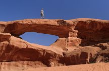 Full-Day 8 Hour Jeep Tour into Wadi Rum Protected Area with Stay