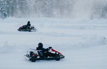 Ice Karting and Snowmobiling in Levi