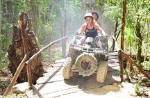Half Day ATV, Zip-line & Cenote tour! Transportation from Cancun