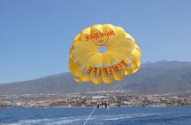 Parasailing flights on the coast of Adeje in Tenerife