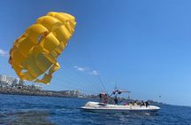 Parasailing flights on the coast of Adeje in Tenerife