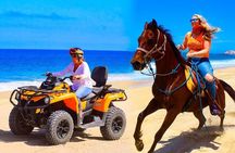 Combo Horseback Beach Ride & ATV Adventure. Tequila Tasting