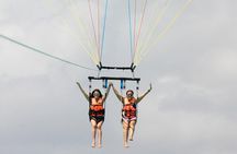 Parasailing & Beach Club with Transportation In Riviera Maya 