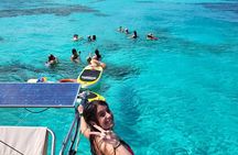 Cancun to Isla Mujeres Private Catamaran Cruising Snorkeling Fun!
