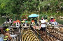  Bamboo River Rafting with limestone foot massage 