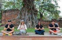 PRIVATE Ayutthaya + SUNSET Boat Tour + Light up The NIGHT
