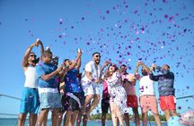 Private Catamaran tour; snorkle, slide, Open Bar, Coast Cruise