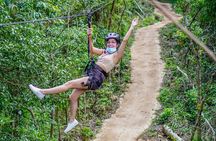 Shared ATV's and Zip Lines and Swimming in a Real Cenote.