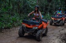 Shared ATV's and Zip Lines and Swimming in a Real Cenote.