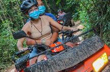 Shared ATV's and Zip Lines and Swimming in a Real Cenote.
