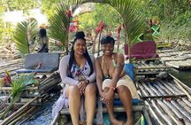 Bamboo Rafting with Limestone Foot massage then Margaritaville. 