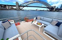 Vivid 90-Minute Sydney Harbour Intimate Catamaran Cruise with Canapes