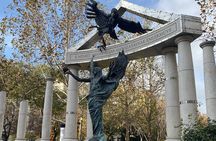 Jewish heritage tour on eScooter inc Synagogue and Shoes Memorial