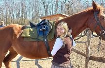 Private Horse Riding in the countryside and lunch with transport