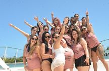 Private Catamaran tour; snorkle, slide, Open Bar, Coast Cruise