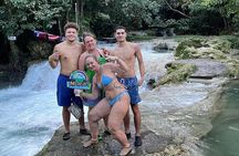 Blue Hole Waterfall &Bamboo Rafting Ocho Rios-Transportation Only