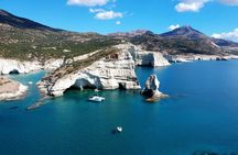 Milos caves snorkelling Catamaran Cruise in a small group 
