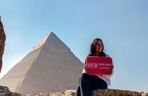 pyramids and Egyptian Museum Day tour -Car, tickets, guide, Lunch