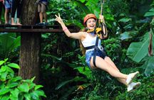 All Inclusive Zipline and Local Floating Farm Tour in Phuket