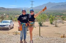 Monster Zip Lines Adventure in La Baja Sur with Pickup 