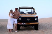 Dubai: Morning Safari by Vintage G Class & Al Marmoom Experience