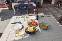 Cork & Fork Tour in Santorini with 2 Wineries and Lunch