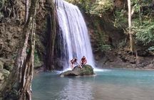 Boat trip River Kwai and Erawan Falls Full Day Tour From Bangkok