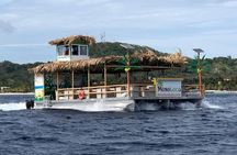 Catamaran Tiki Boat Sunset Snorkeling Dinner Cruise in Roatan
