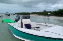 Private Boat Tour to Sand Bar Snorkel Dolphins and Sunset 