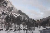 Bride's Veil and Steinsdalsfossen waterfalls with sceneries of Hardanger Fjord