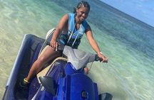 Blue Water Jet Ski and Margaritaville day vibes.