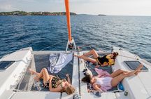 Athens Private Full day Catamaran cruise with meal & drinks