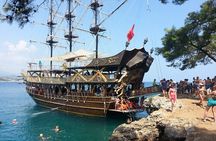 Pirate Party Boat Trip around Kemer from Antalya with Lunch