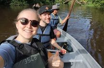 Canoe experience exploring Tortuguero National Park