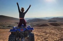 From Marrakech: Agafay Desert Quad Biking at Sunset & Dinner Show