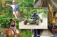  Ziplining, Jungle Buggies, Eco farm, Horseback, Tour in Higuey 