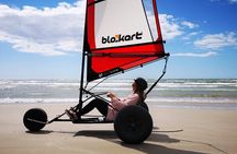 Wild Beach single handed Blokart Safari