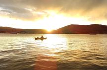 Kayaking sunrise titicaca