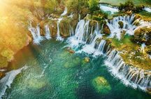 From Split: Krka Waterfalls Trip with Boat Cruise and Swimming 