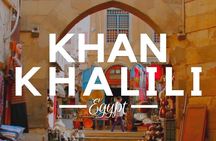 Giza Pyramids with Grand Egyptian Museum and Khan ElKhalili