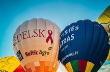 Hot air balloon flight over Vilnius or Trakai in Lithuania
