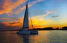Sunset Catamaran Tour with Transportation in Riviera Maya