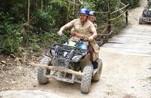Complete Shared ATV Tour Horse Zip Lines Cenote and Lunch