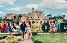 EK Balam Mayan Ruin & Cenote Hubiku & Valladolid from Cancun
